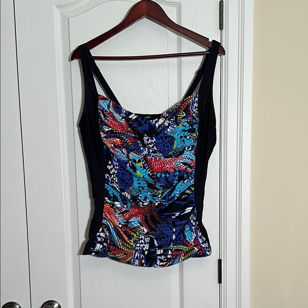 Cactus Blue and Red Tankini
